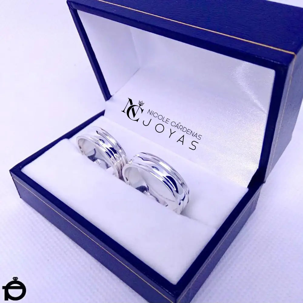 ARGOLLAS CON FESTÓN PLATA 980 - 6 mm Ancho