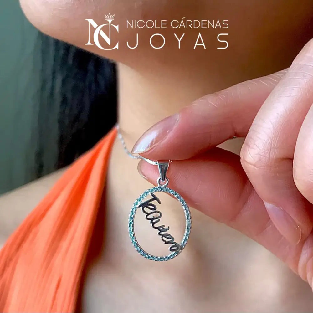COLLAR CIRCULAR TE QUIERO CON CIRCONES