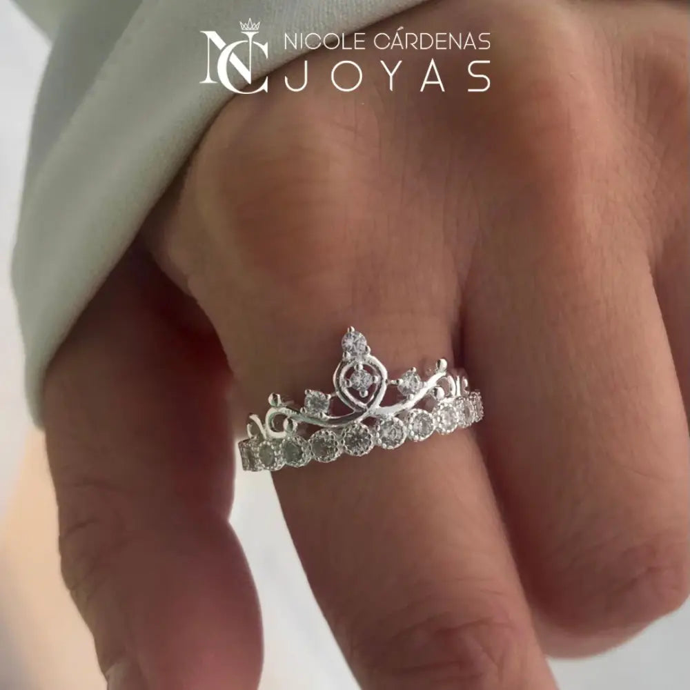ANILLO CORONA CON CIRCONES