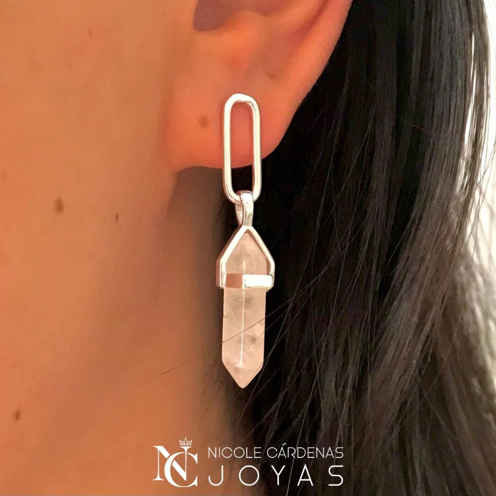 AROS LARGOS CADENA Y CUARZO