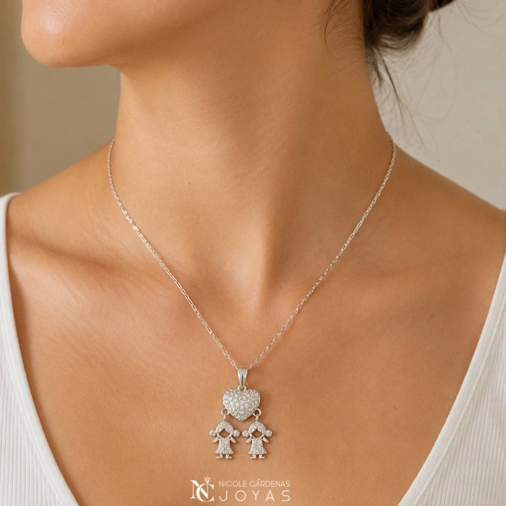 COLLAR CORAZÓN CIRCONES NIÑA-NIÑA