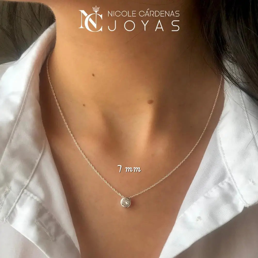 COLLAR PUNTO DE LUZ CIRCULAR 7 MM