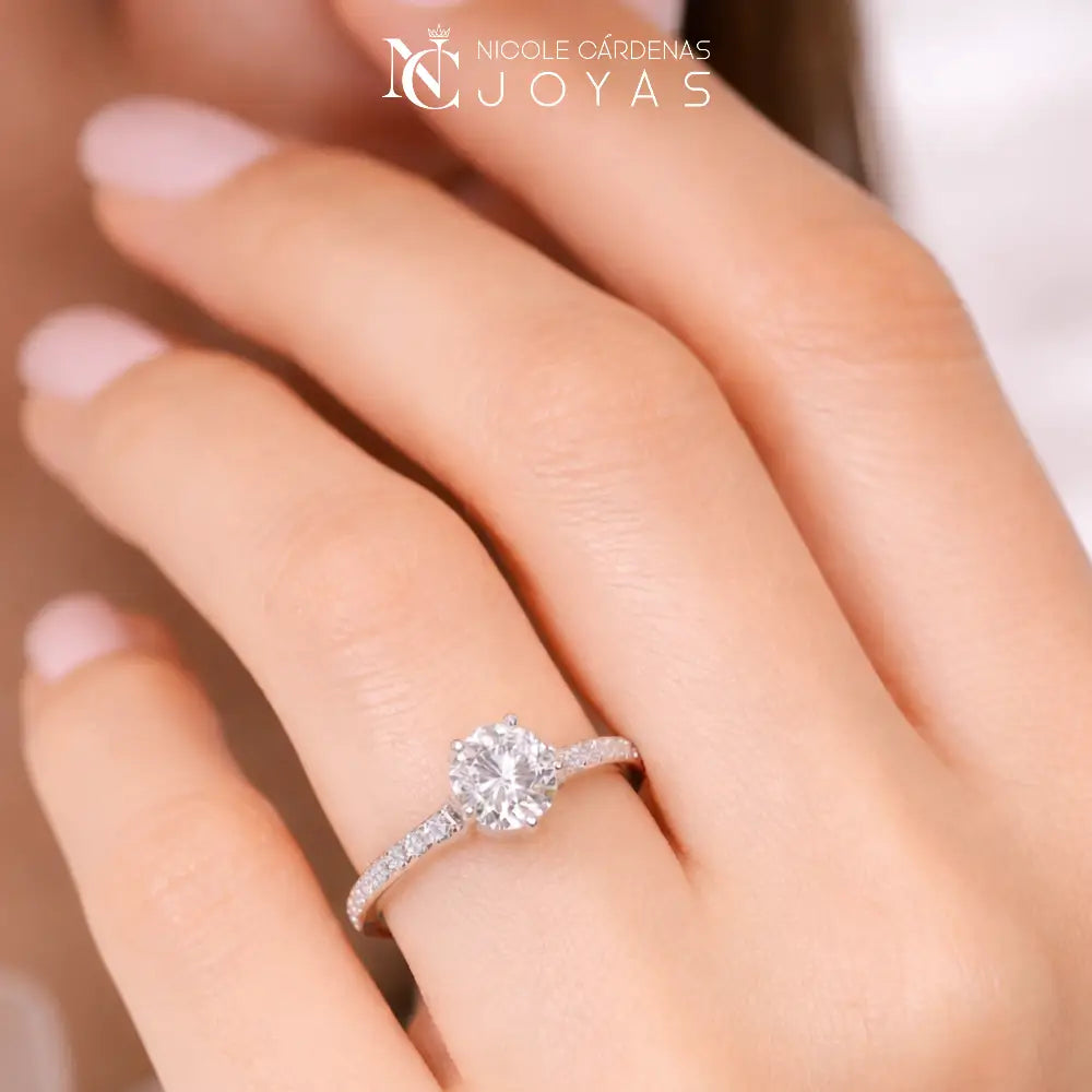 ANILLO MOISSANITA 6,5 mm