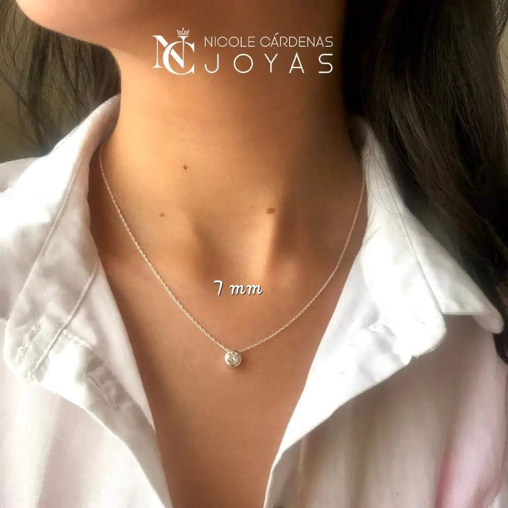 COLLAR PUNTO DE LUZ CIRCULAR 7 MM