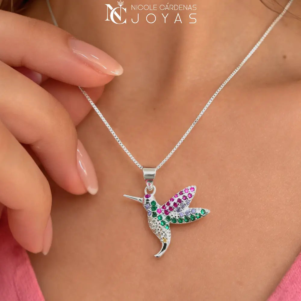COLLAR COLIBRÍ MULTICOLOR