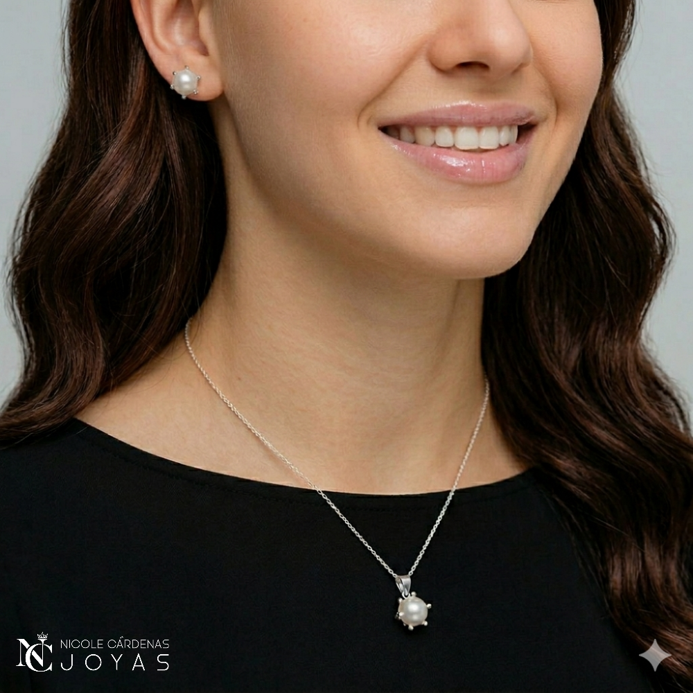 CONJUNTO PERLAS PISTILO 8mm DIÁMETRO