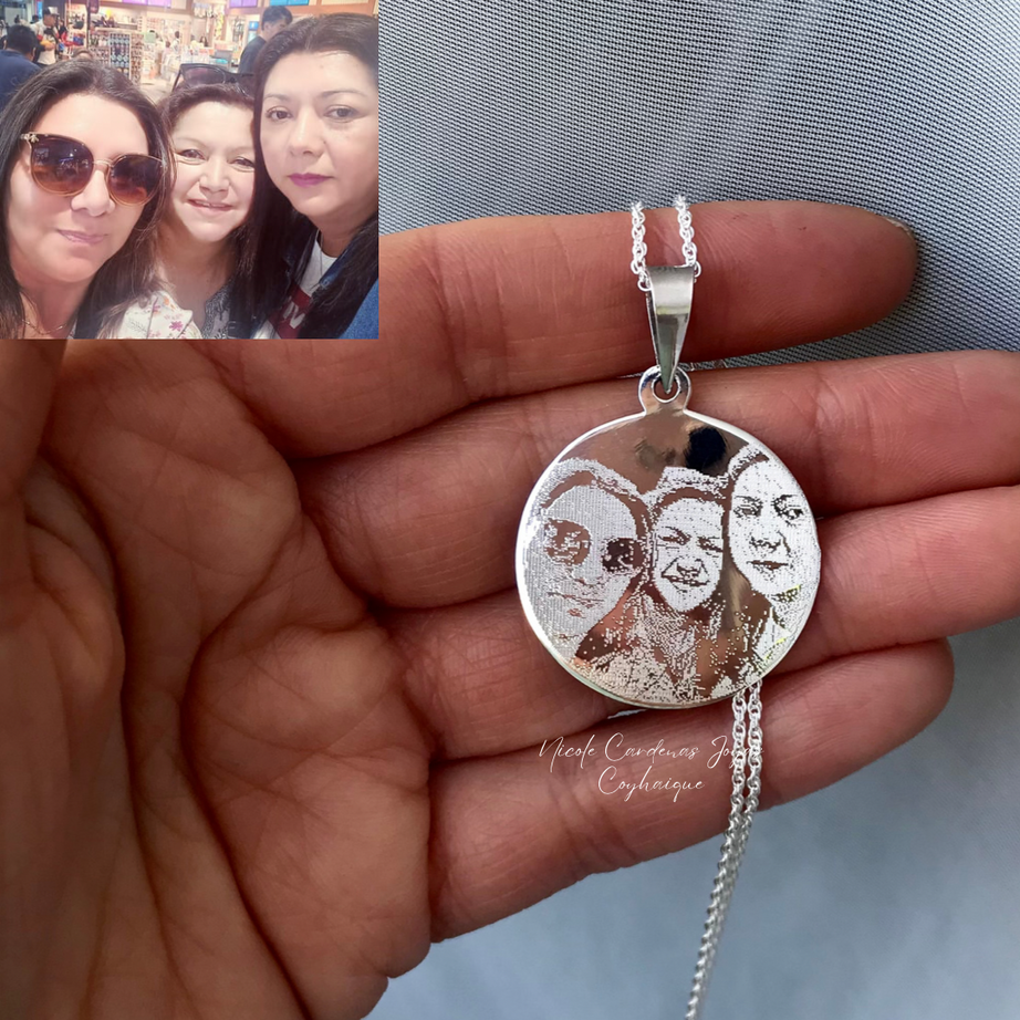 Fotograbado en placa circular Grande