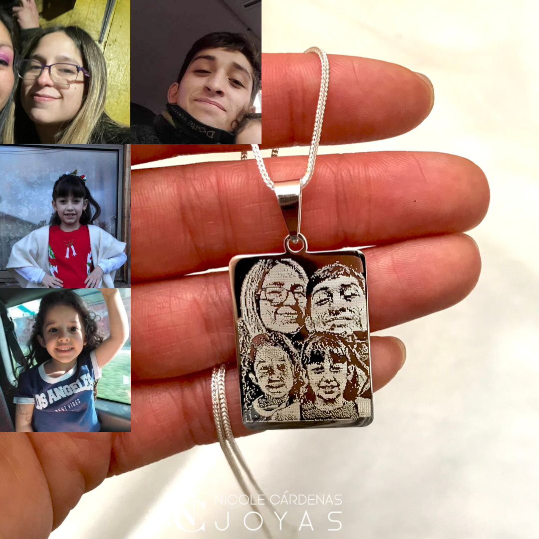 Fotograbado en placa rectangular Grande