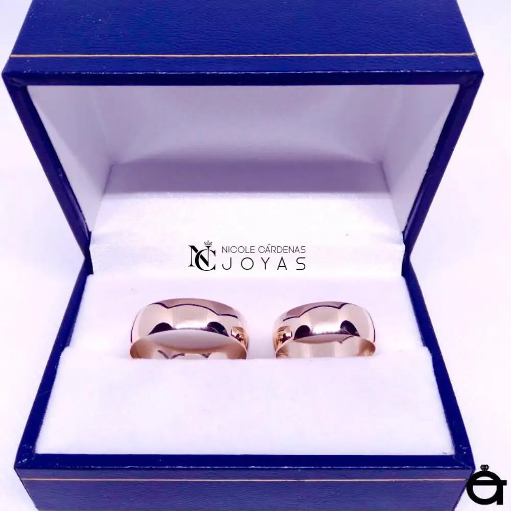 ARGOLLAS MEDIA CAÑA ORO 18K  6 Gramos/6 mm Ancho