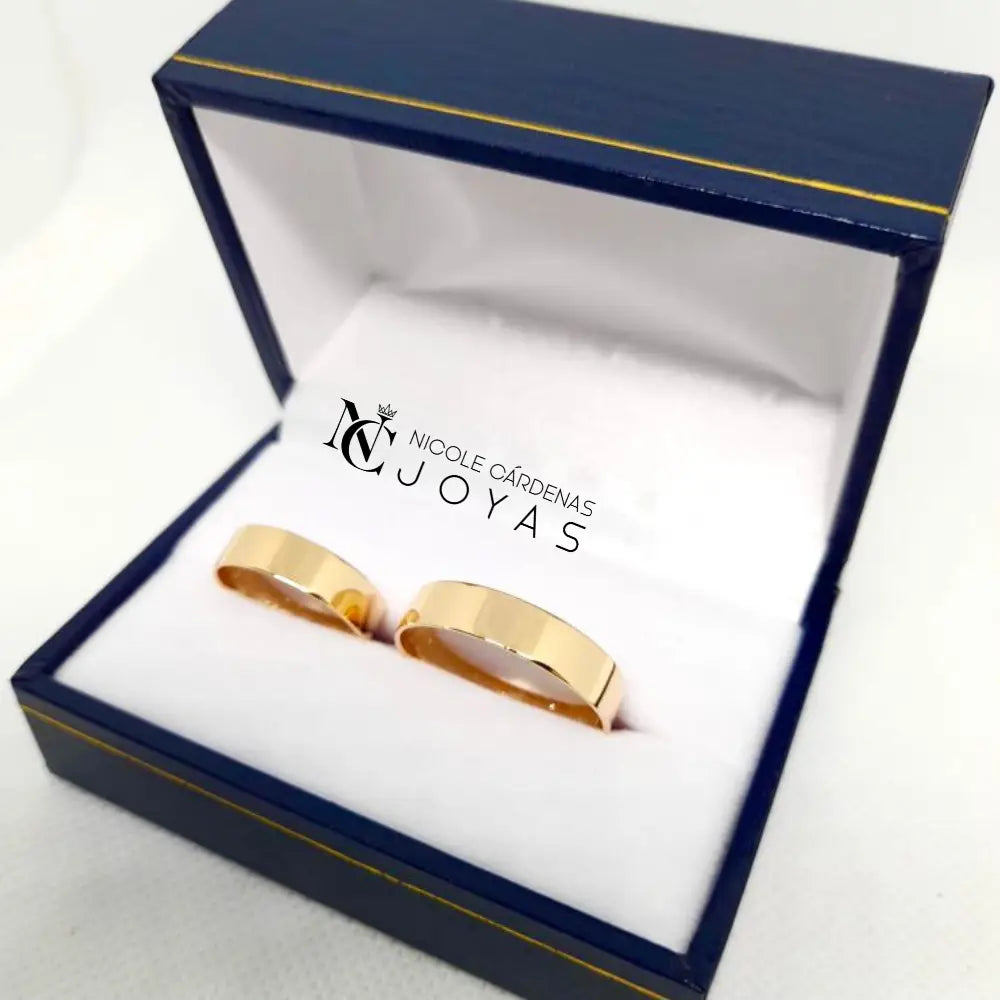 ARGOLLAS PLANAS ORO 18K   5 Gramos/4 mm Ancho
