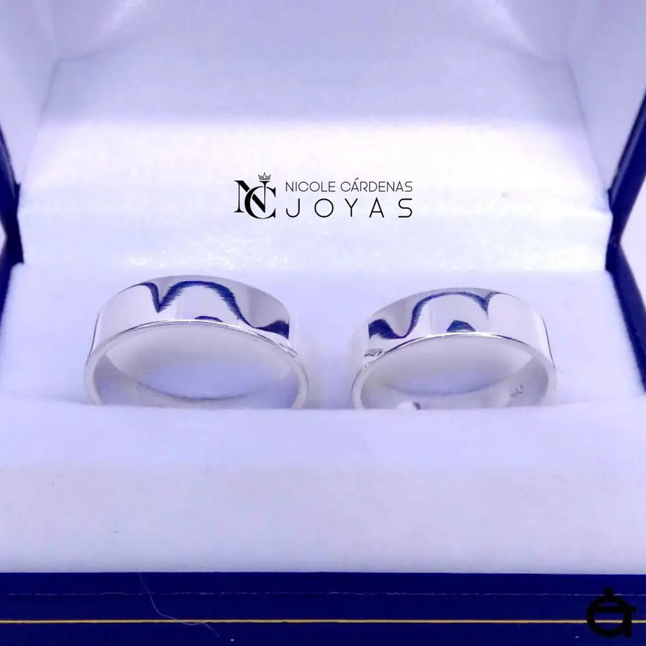ARGOLLAS PLANAS PLATA 980 - 5,5 mm Ancho