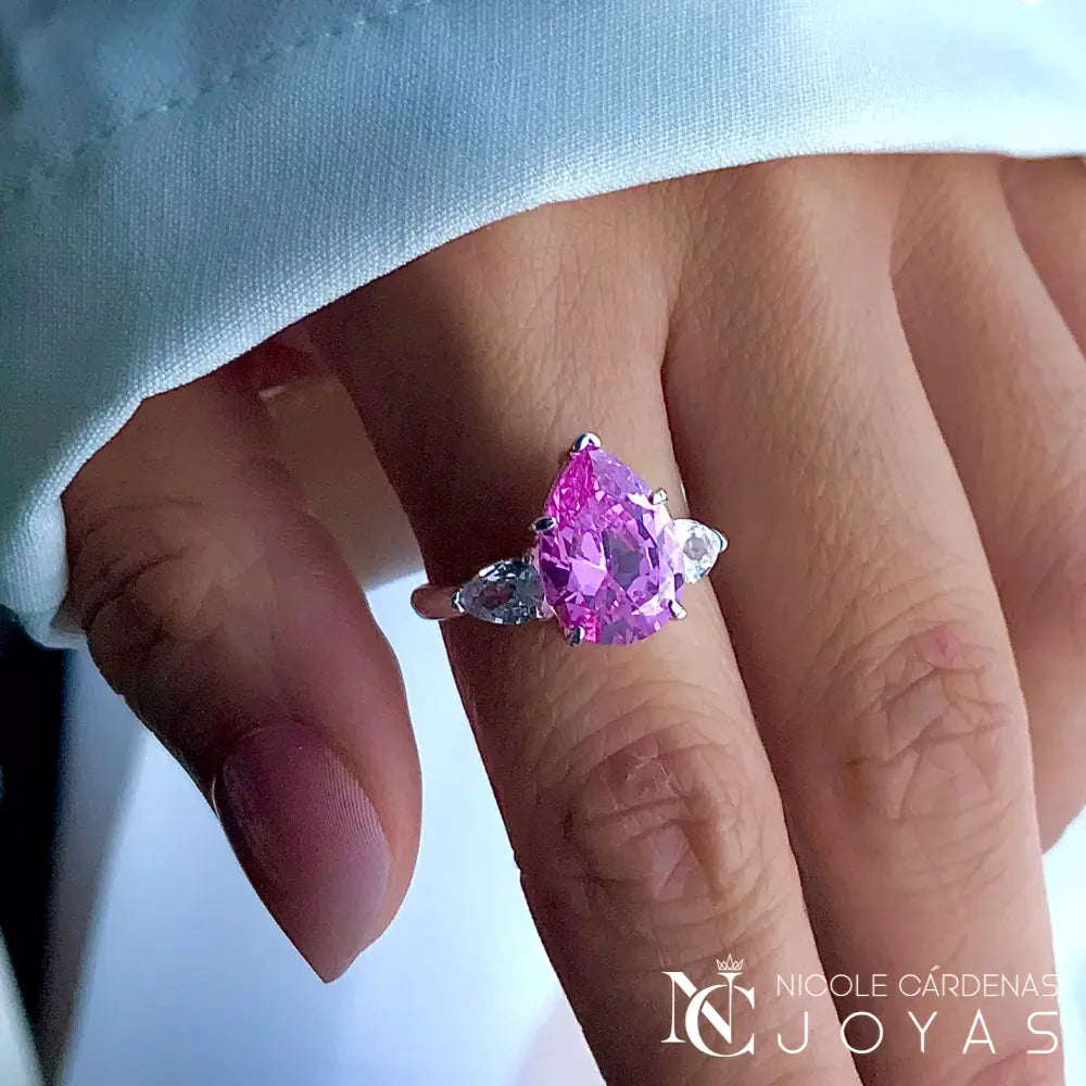 ANILLO MAXI CIRCÓN ROSA FRANCIA