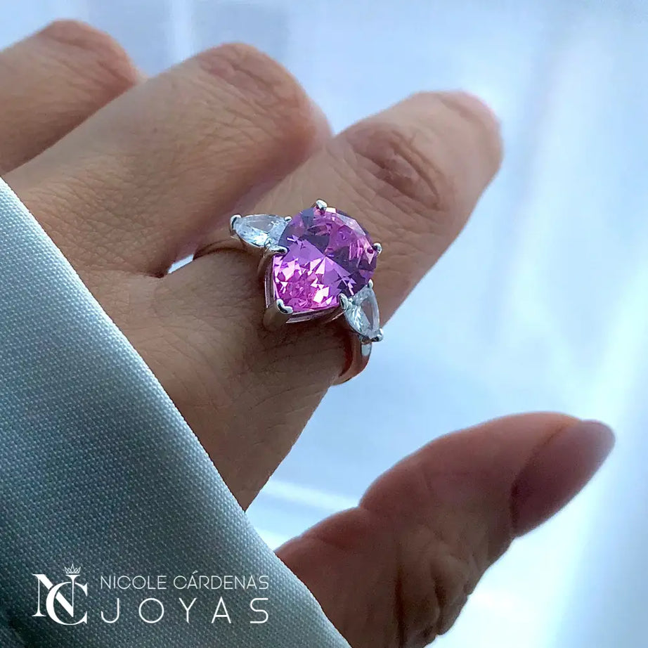ANILLO MAXI CIRCÓN ROSA FRANCIA