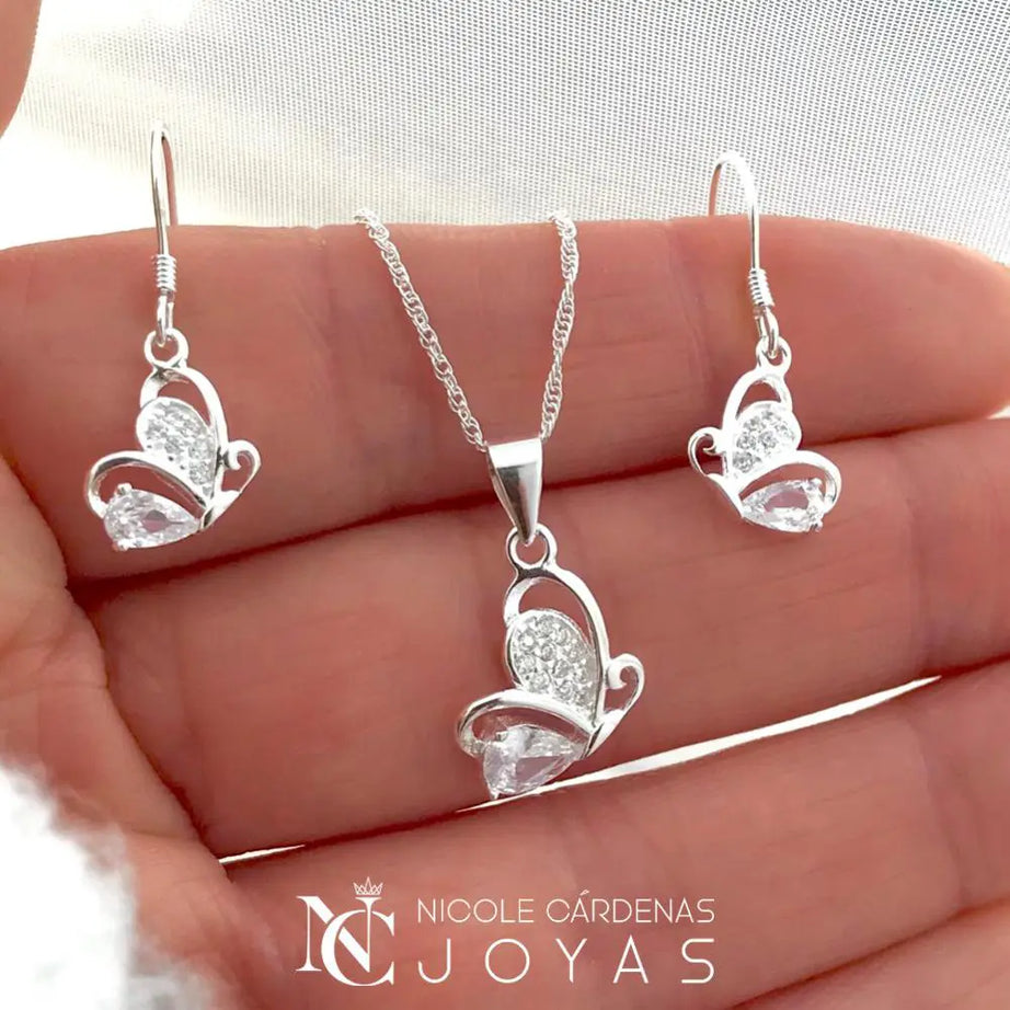 CONJUNTO MARIPOSAS CON CIRCONES