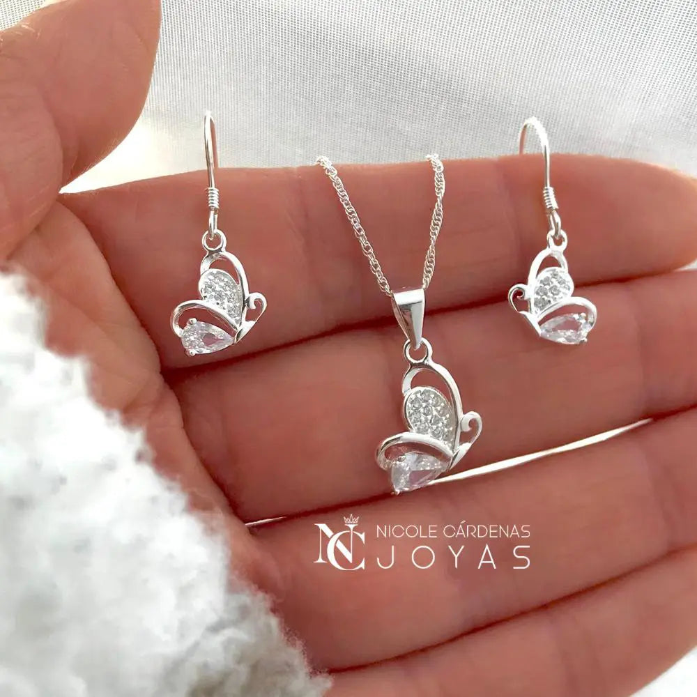 CONJUNTO MARIPOSAS CON CIRCONES