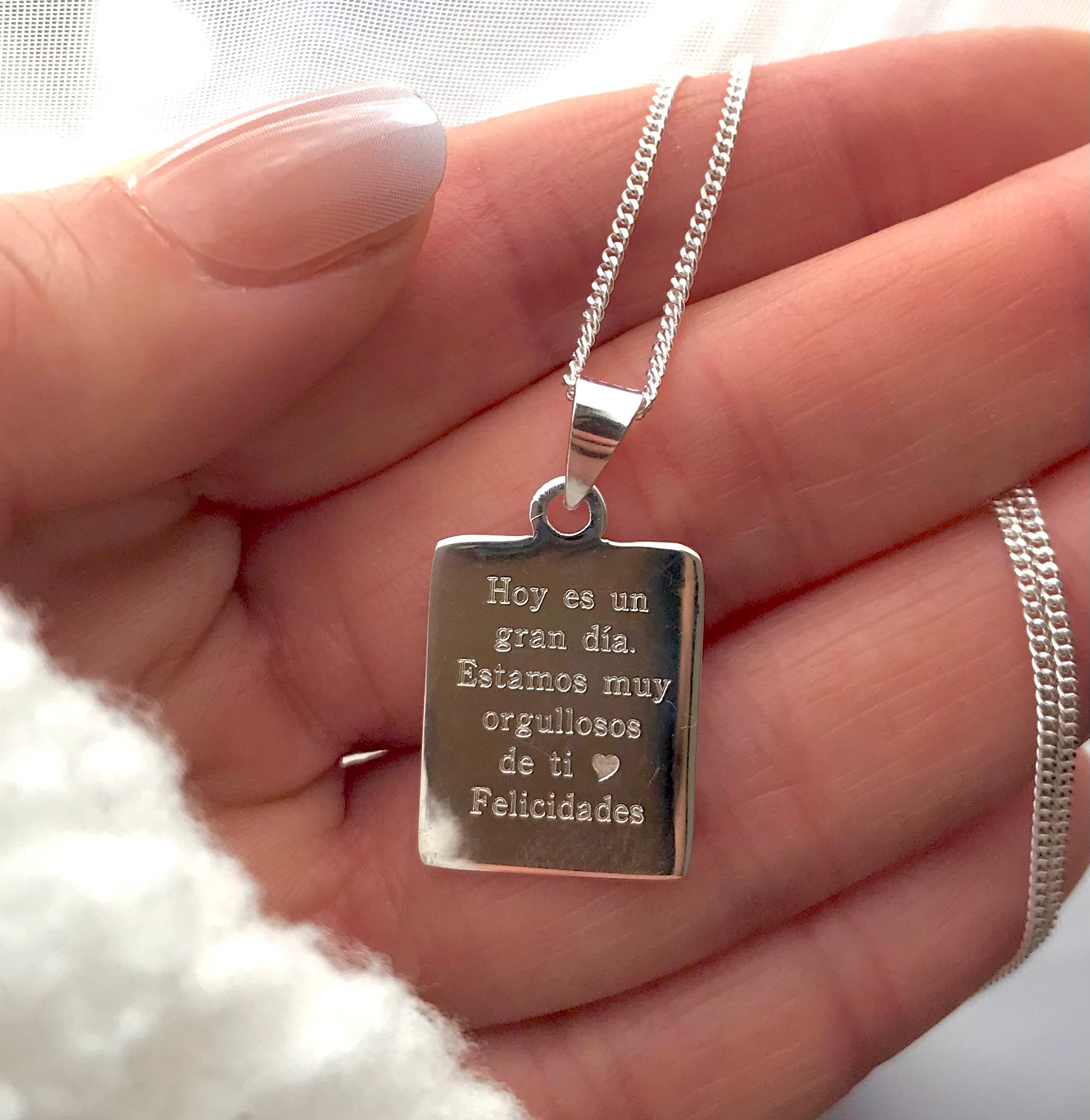 Grabado placa rectangular pequeña