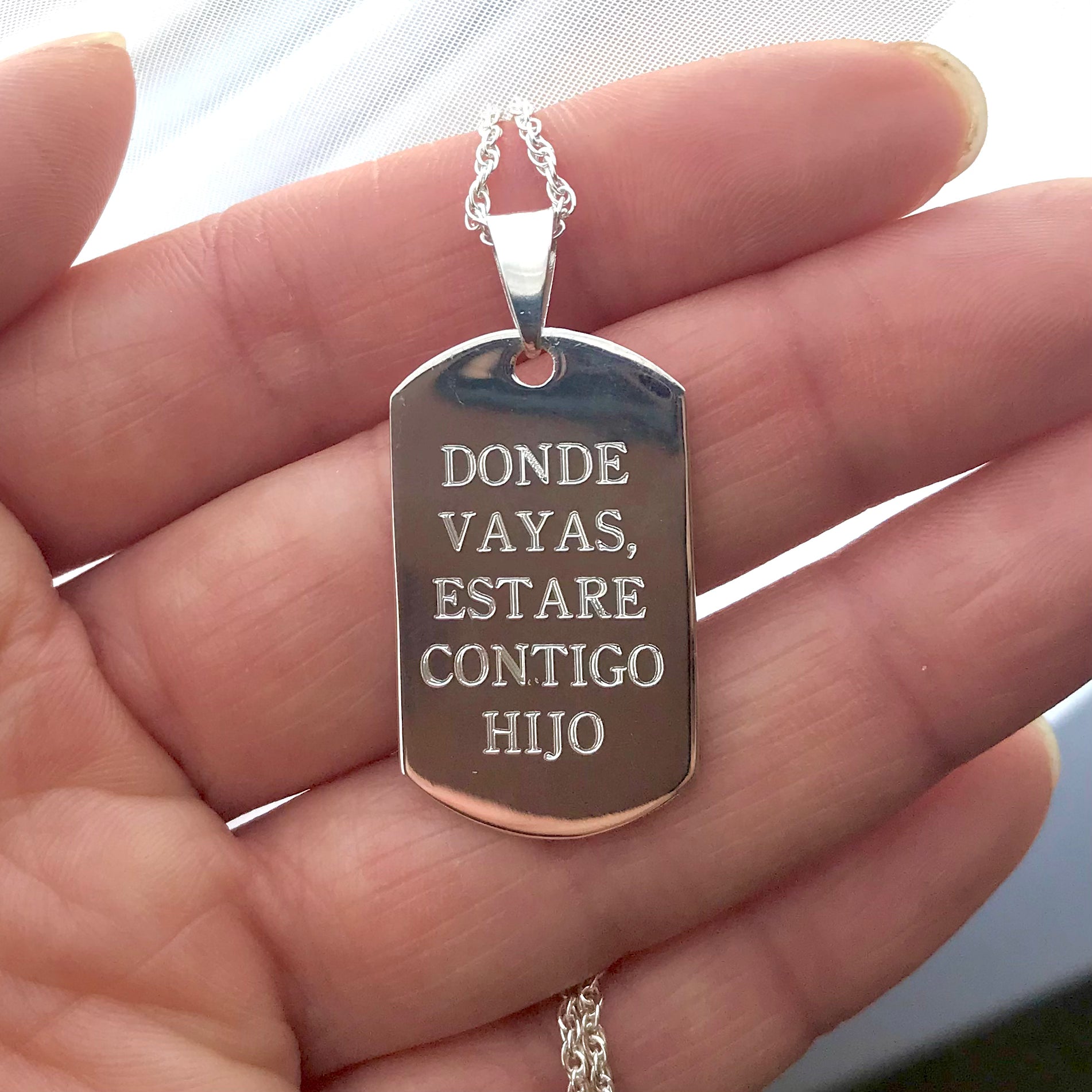 Grabado placa militar grande