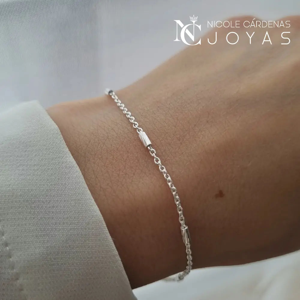 PULSERA PALITOS FACETADOS