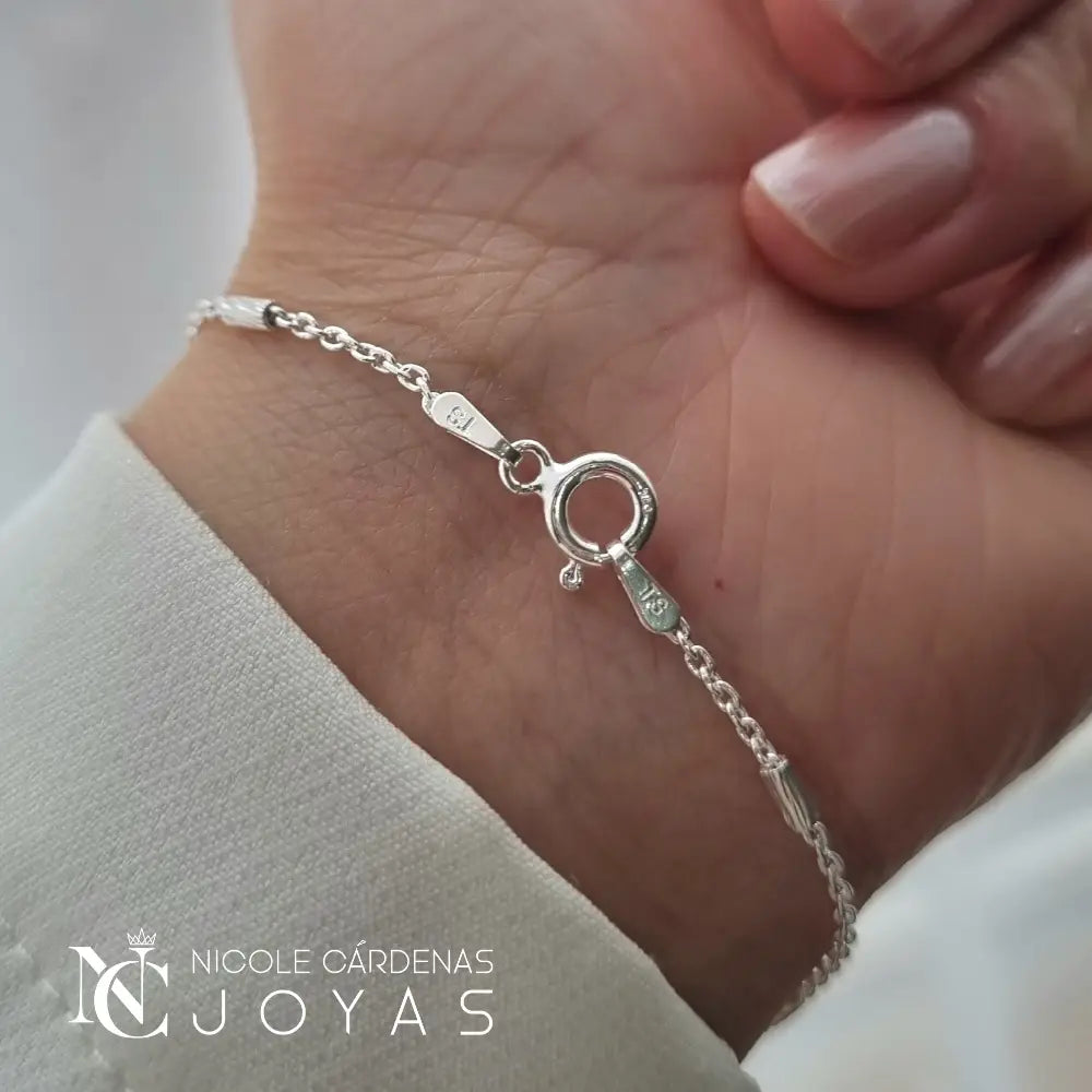 PULSERA PALITOS FACETADOS