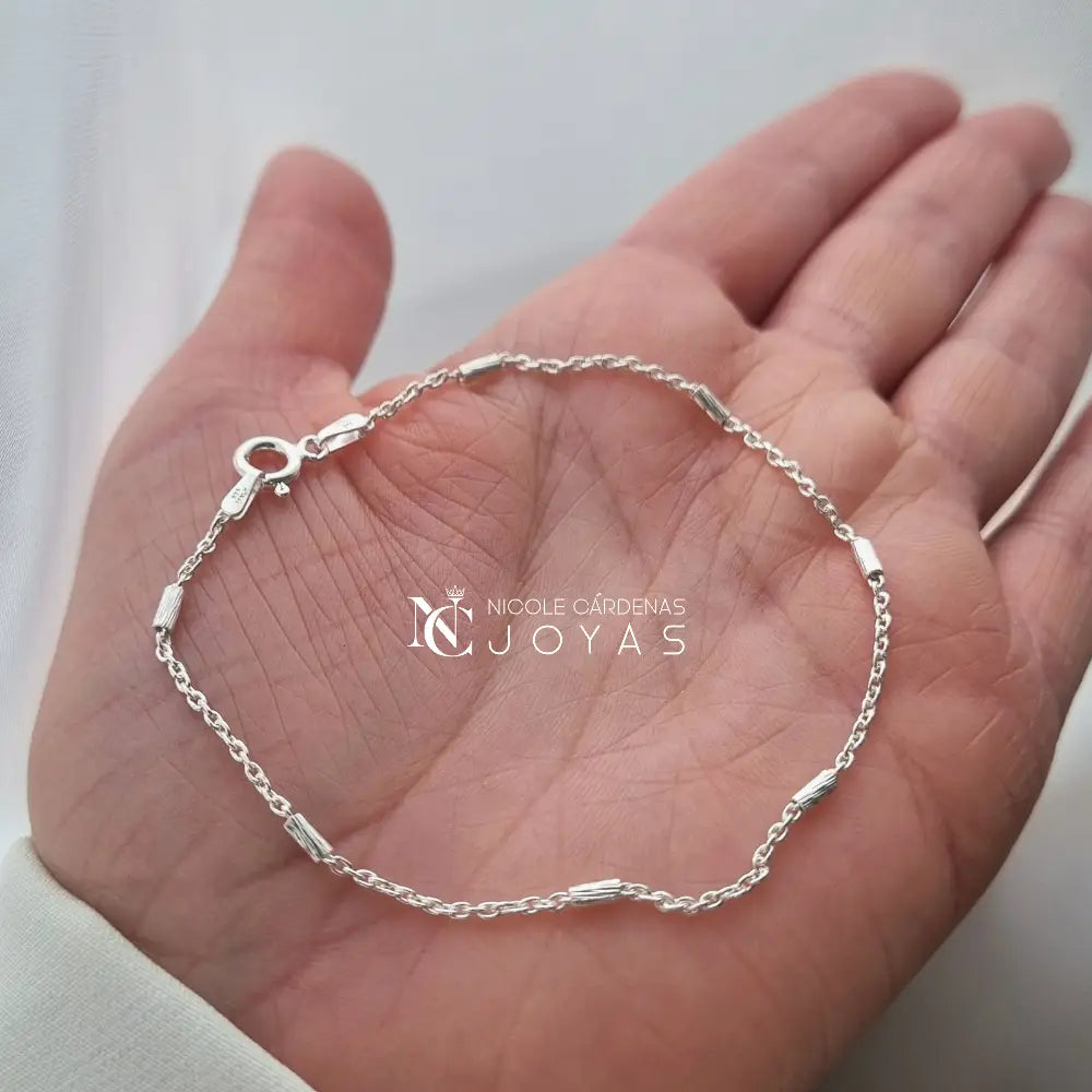 PULSERA PALITOS FACETADOS