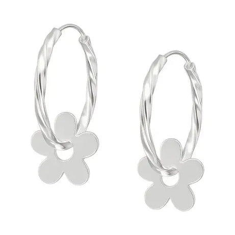 ARGOLLA 20 mm FACETADA CON FLOR