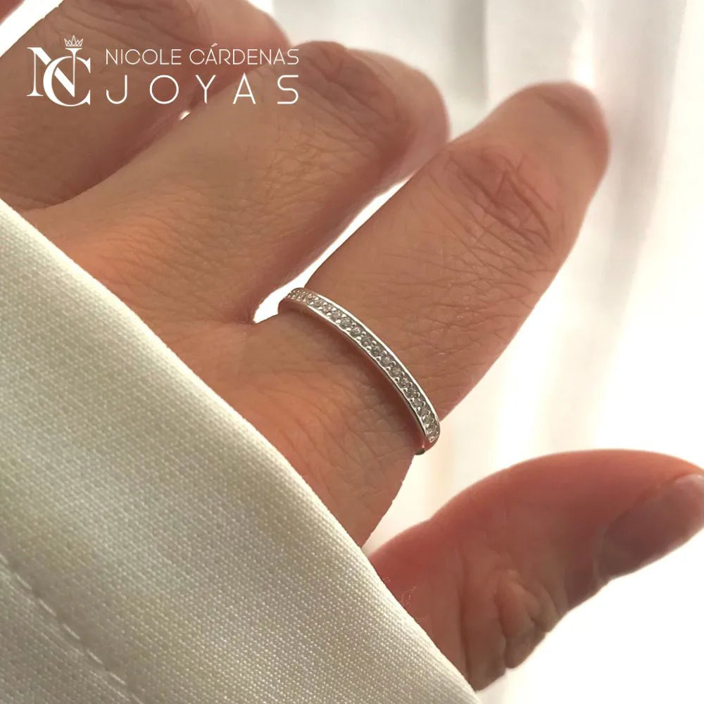 ANILLO CINTILLO CON CIRCONES