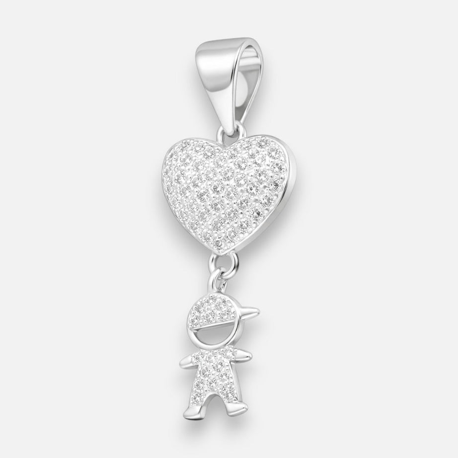 COLLAR CORAZÓN CIRCONES  NIÑO