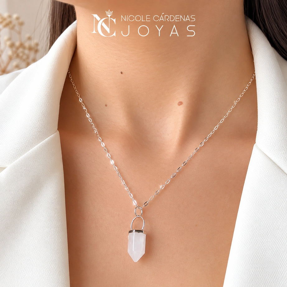 COLLAR CUARZO BLANCO