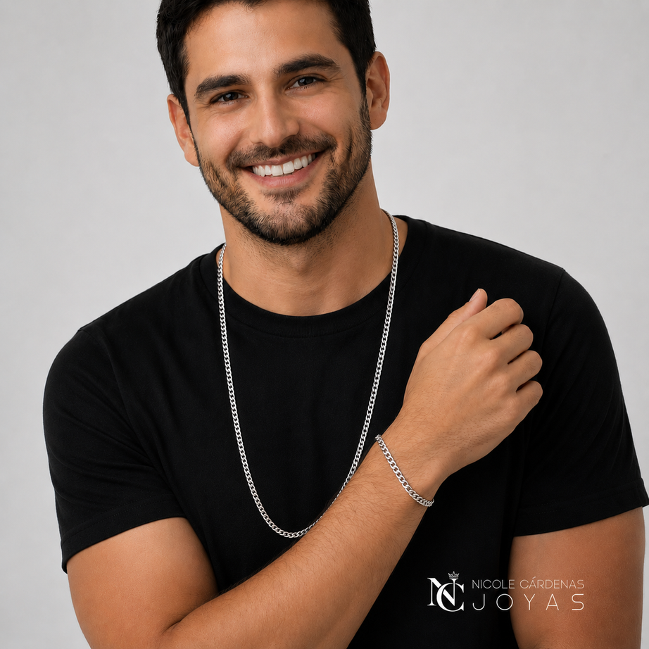 CONJUNTO GRUMET: CADENA Y PULSERA