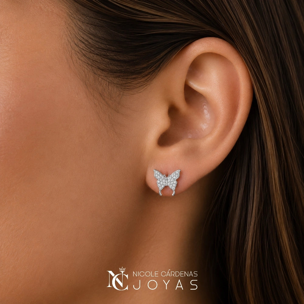 AROS MARIPOSA CON CIRCONES