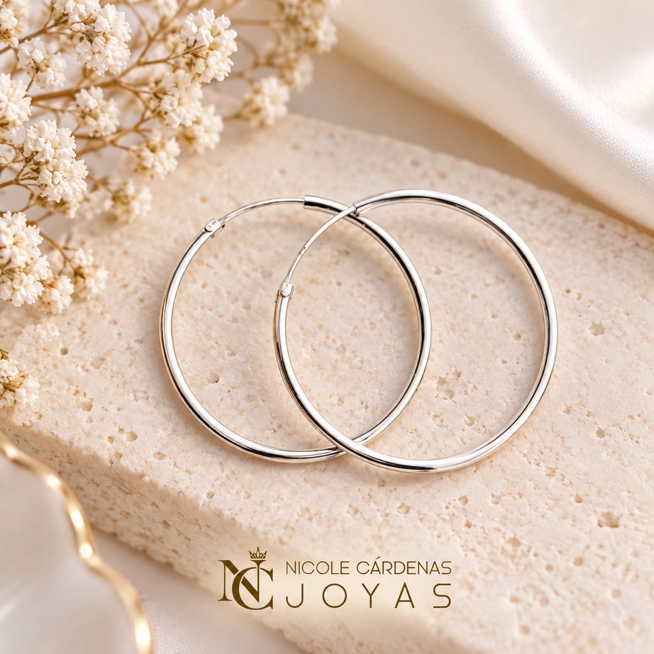 ARGOLLAS LISAS DE 30 MM DIAMETRO