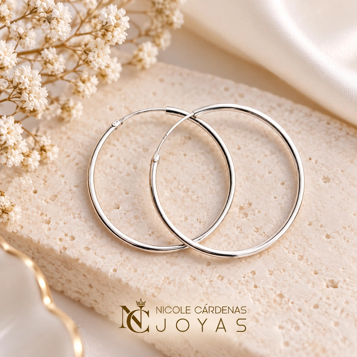 ARGOLLAS LISAS DE 30 MM DIAMETRO