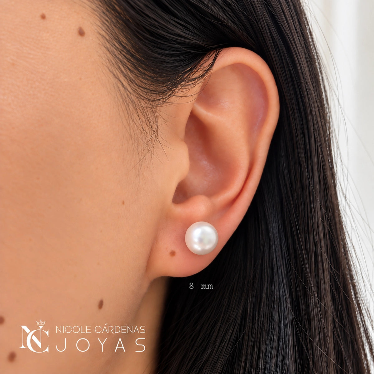 AROS PERLA TRADICIONAL 8 CM DIÁMETRO