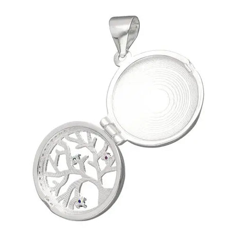 RELICARIO CIRCULAR ÁRBOL DE LA VIDA CON CIRCONES
