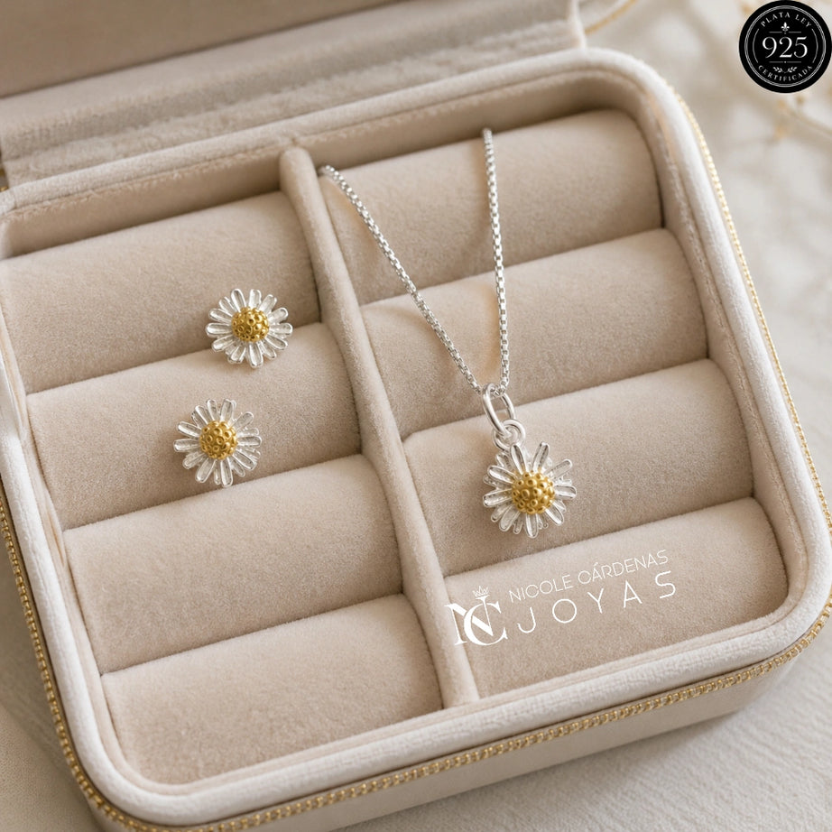 Conjunto Flor Margarita 🌼