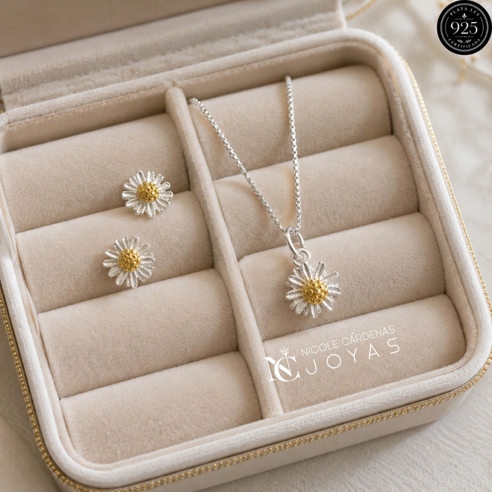 Conjunto Flor Margarita 🌼
