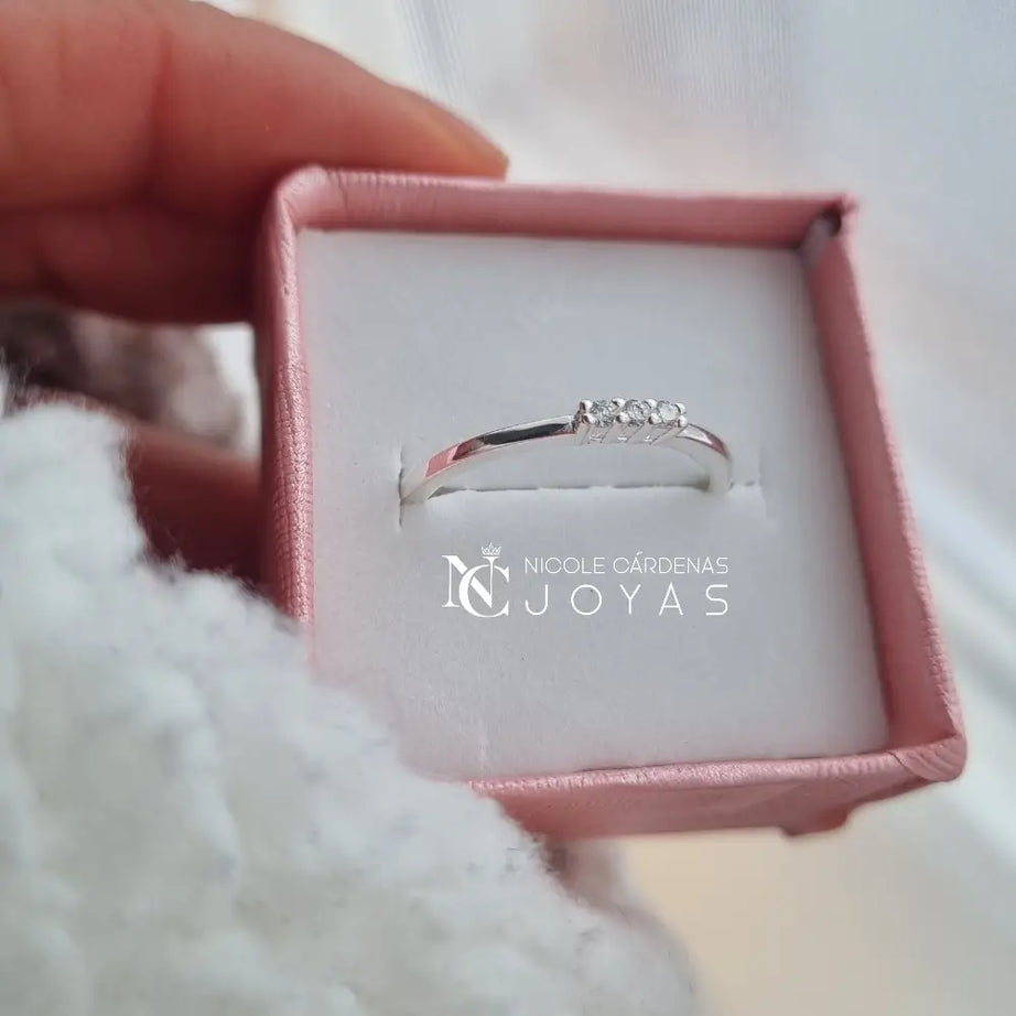 ANILLO TRIPLE CIRCÓN