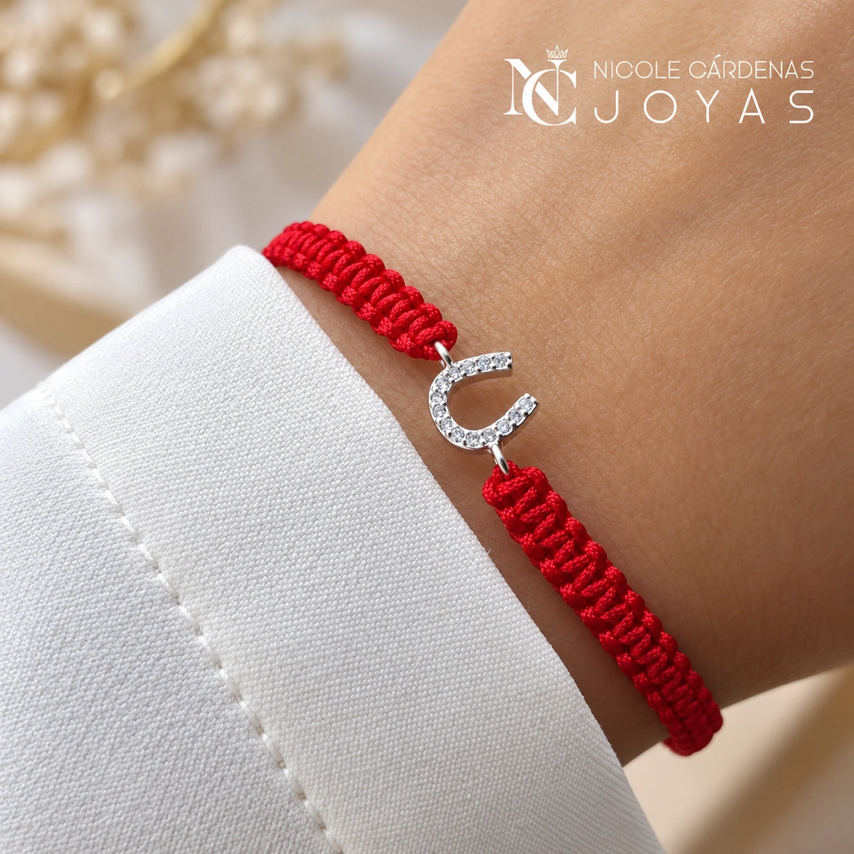 PULSERA HILO ROJO HERRADURA