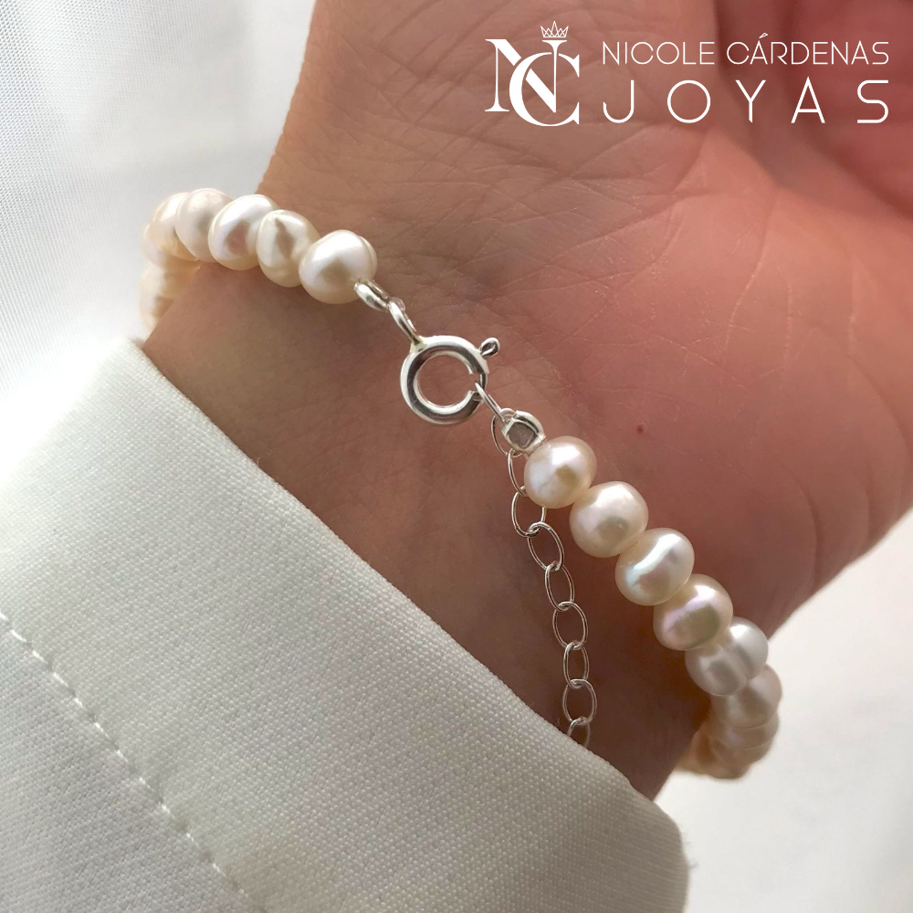 PULSERA PERLAS INFINITO