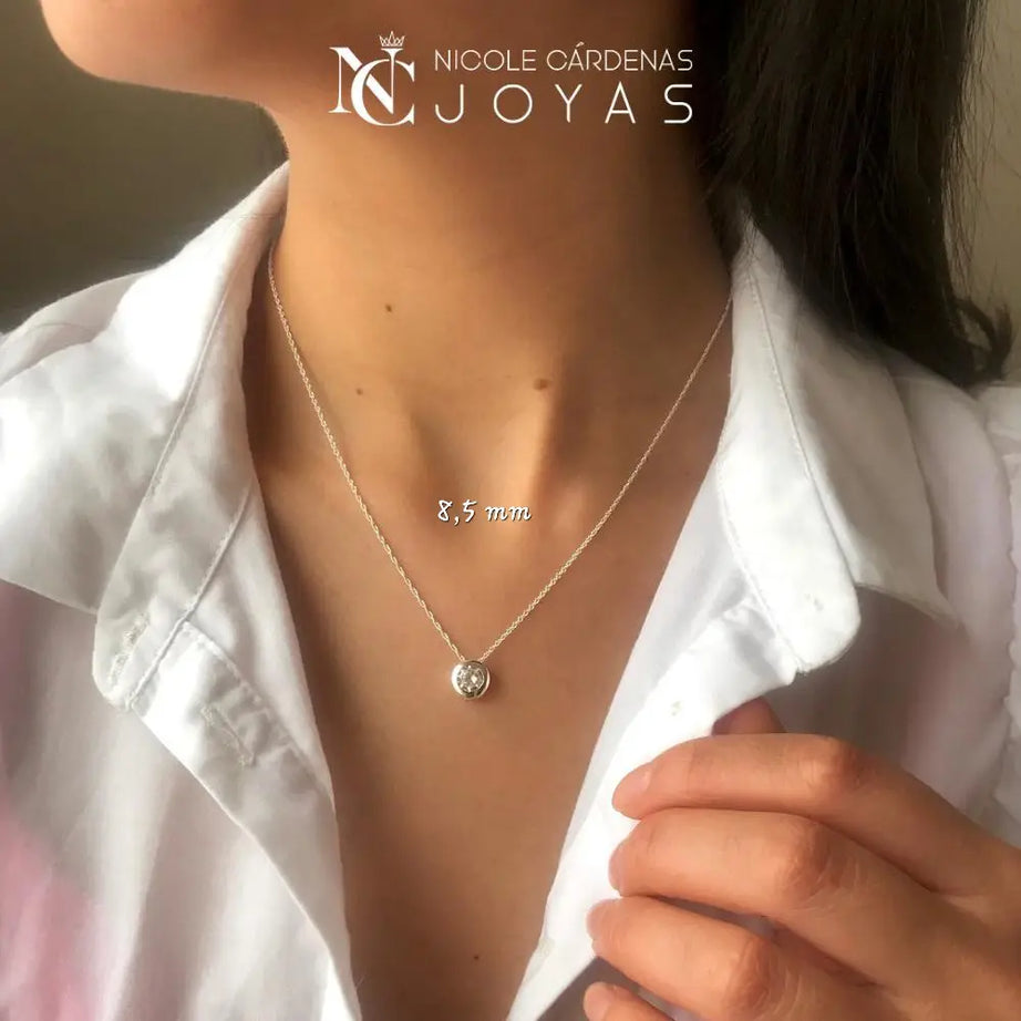 COLLAR PUNTO DE LUZ CIRCULAR 8,5 MM