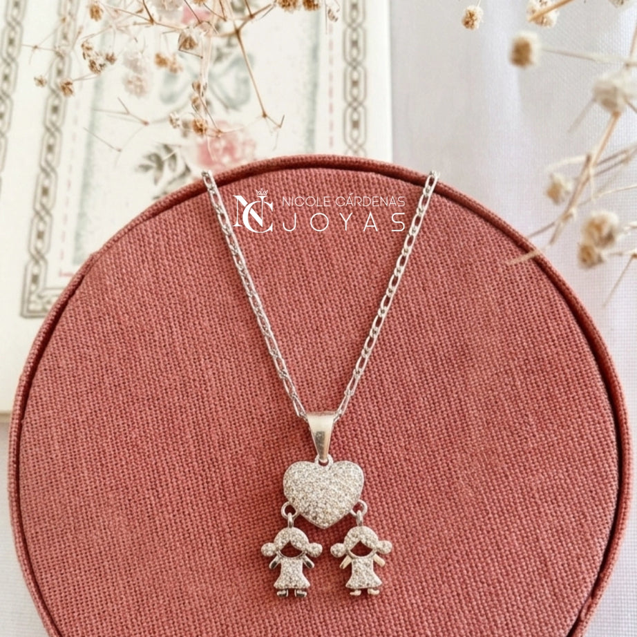 COLLAR CORAZÓN CIRCONES  NIÑA-NIÑA