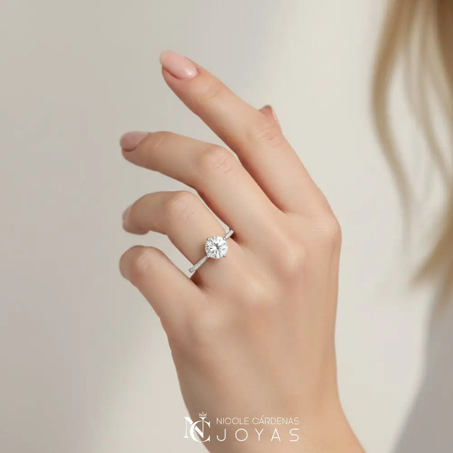 ANILLO MOISSANITA 6,5 mm