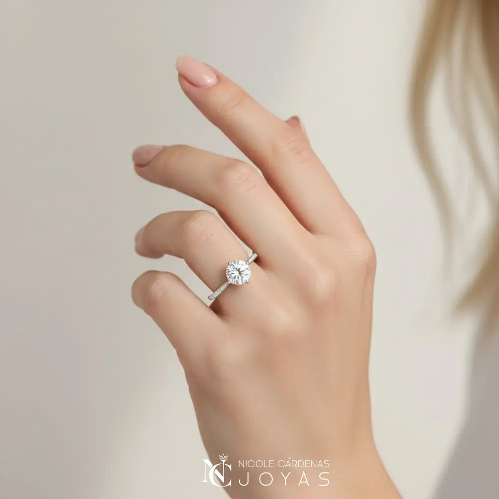 ANILLO MOISSANITA 6,5 mm