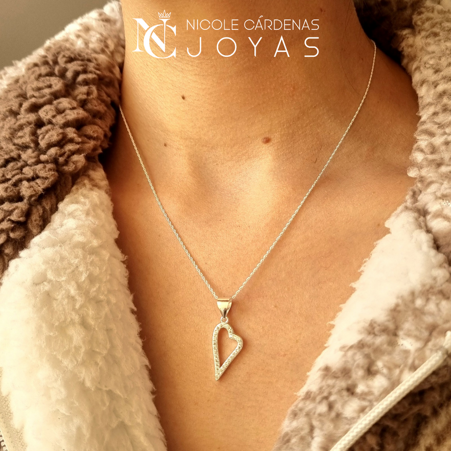 COLLAR CORAZÓN CON CIRCONES