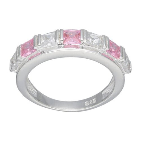 ANILLO CINTILLO CIRCONES ROSA FRANCIA