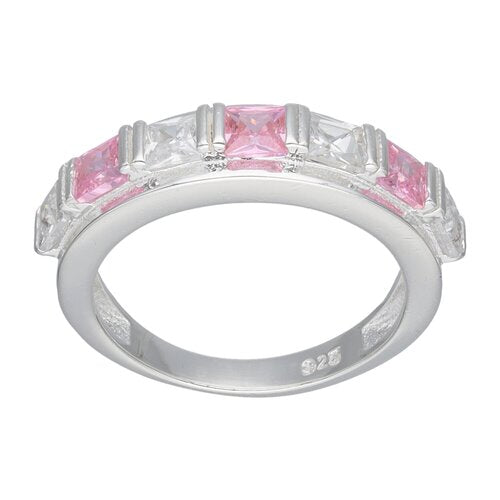 ANILLO CINTILLO CIRCONES ROSA FRANCIA