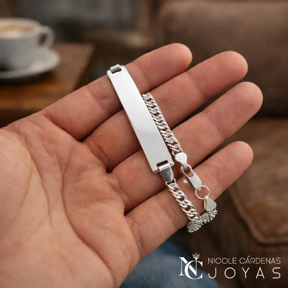 PULSERA PIOCHA DOBLE GRUMET de 21 cm LARGO