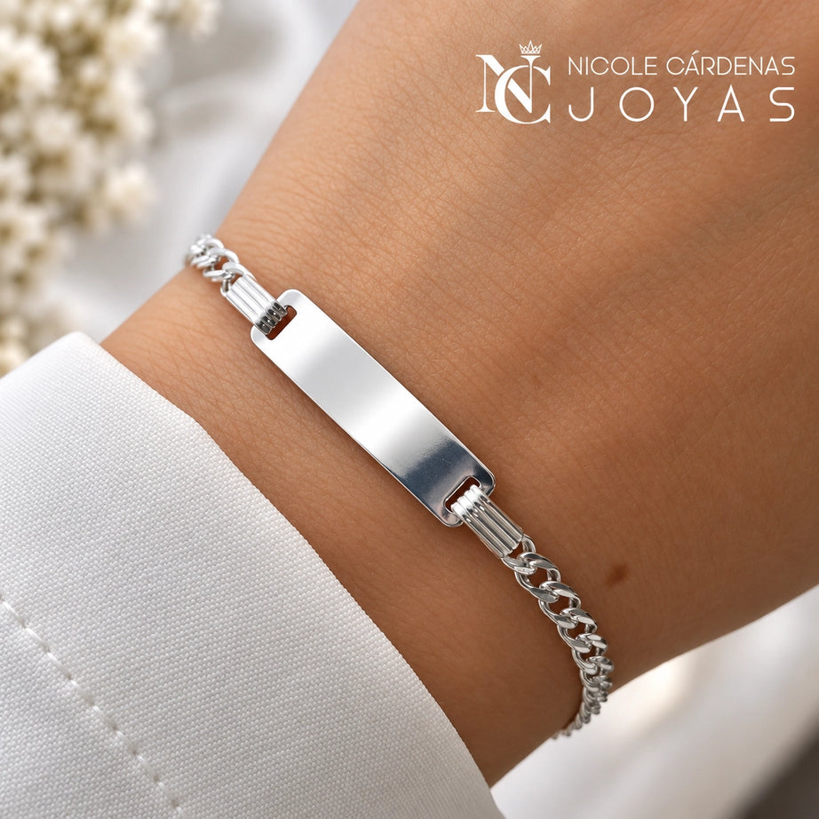 PULSERA PIOCHA DOBLE GRUMET 19 cm