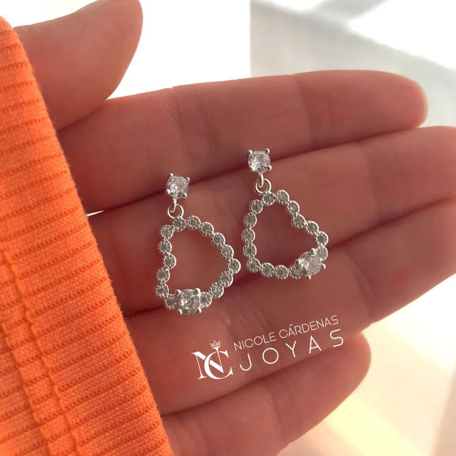 AROS CORAZÓN CON CIRCONES