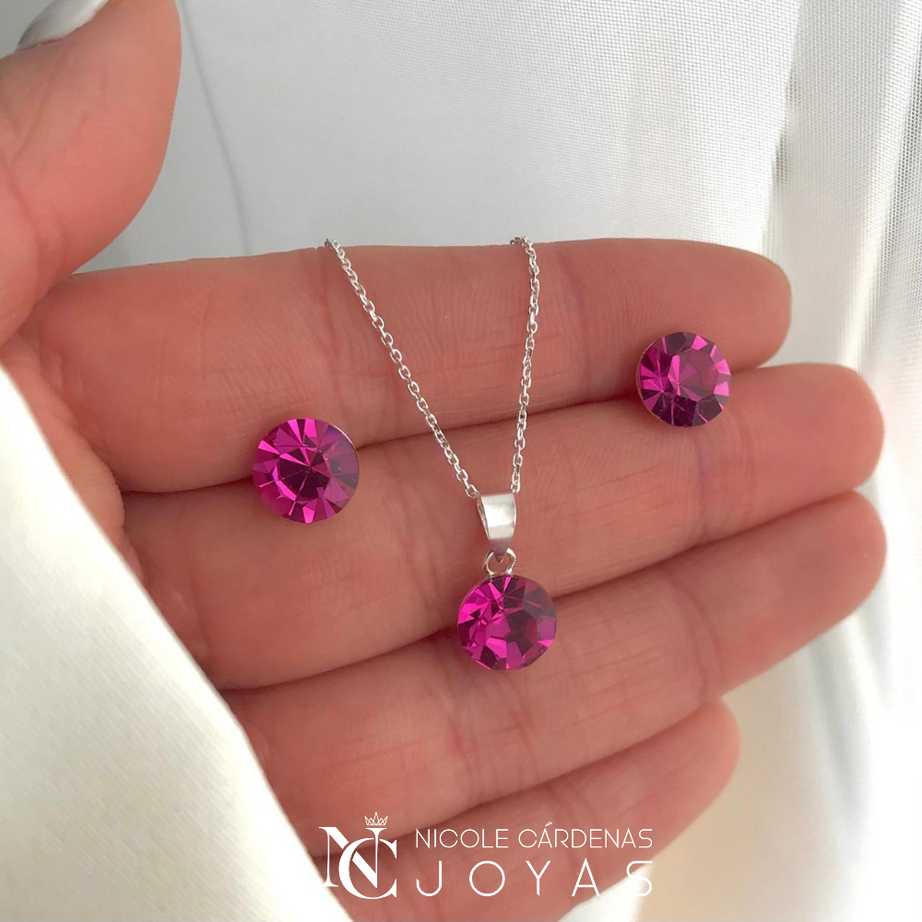 CONJUNTO CIRCÓN SWAROVSKI 8 mm